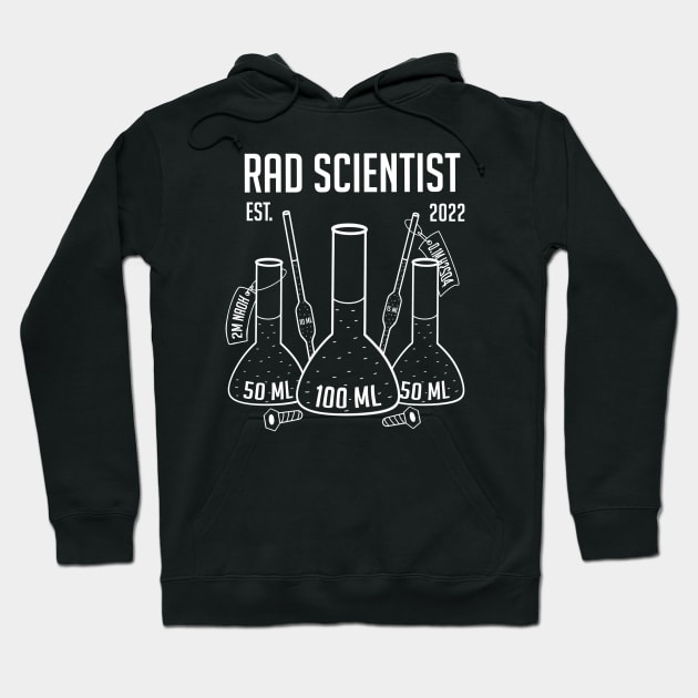 Cool Scientist Funny Laboratory Technician Saying Hoodie by Andrew Collins